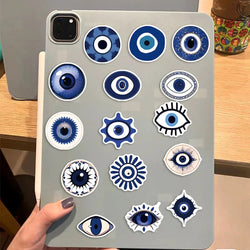 10/30/50PCS Cartoon Turkish Evil Eye Stickers Aesthetic Decoration Skateboard Scrapbook Phone Laptop Helmet Bike Decals DIY Toys (ONLINE ORDER ONLY)
