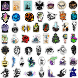 10/30/50/100pcs Gothic Apothecary Magic Witch Aesthetic Stickers Skateboard Laptop Phone Car Bike Waterproof Sticker Kid Toy (ONLINE ORDER ONLY)