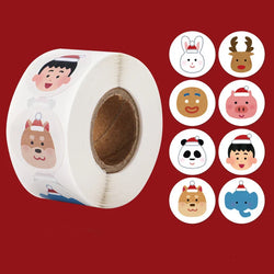 100-500pcs Merry Christmas Holiday Decoration Sticker 2.5cm Party Gift Baking Seal Sticker Invitation Letter Envelope Sticker (ONLINE ORDER ONLY)