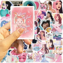10/50PCS Singer Melanie Martinez Stickers Cartoon Decals DIY Scrapbook Album Suitcase Laptop Fridge Car Wall Sticker Kids Toy (Online Order Only)