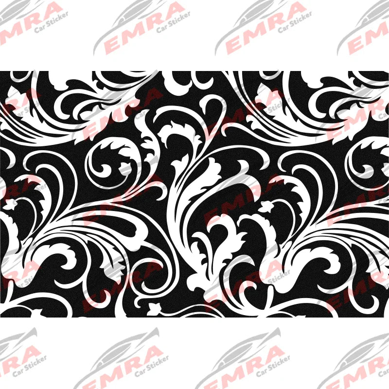 Universal  Floral Pattern Car Sticker for Triangular Window Decoration All Vehicles Accessories PVC Waterproof Vinyl Decals (ONLINE ORDER ONLY)