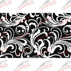 Universal  Floral Pattern Car Sticker for Triangular Window Decoration All Vehicles Accessories PVC Waterproof Vinyl Decals (ONLINE ORDER ONLY)