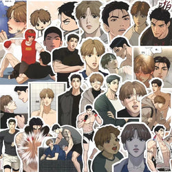 10/30/66pcs Anime Korean Manwha Jinx Stickers Joo Jaekyung Kim Dan Manga Decals Laptop Motorcycle Phone Car Waterproof Sticker (ONLINE ORDER ONLY)