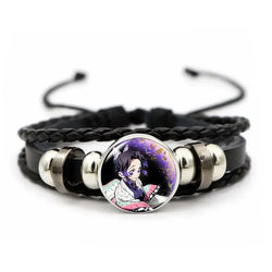 Demon Slayer Bracelet: Tanjiro & Nezuko Leather Charm (ONLINE ORDER ONLY)