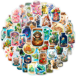 Cartoon Stickers Pack: Aesthetic Luggage, Skateboard, DIY Graffiti Decals (Online Order Only)