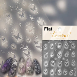 Dreamy Moon Star Cloud Butterfly Starrylight Rhinestone 5D Soft Embossed Relief Nail Art Sticker 3D Decal Decoration Manicure (ONLINE ORDER ONLY)