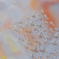 Bowknot Ribbon Butterfly Jelly Shiny Sparkling Delicate Charming Bow Tie 5D Nail Art Decorations Stickers DIY Manicure Decals (ONLINE ORDER ONLY)