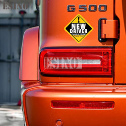 Car Styling Warning Please Be Patient New Driver Decorative Adhesive PVC Waterproof Sticker Whole Body Glass Vinyl Decal (Online Order Only)