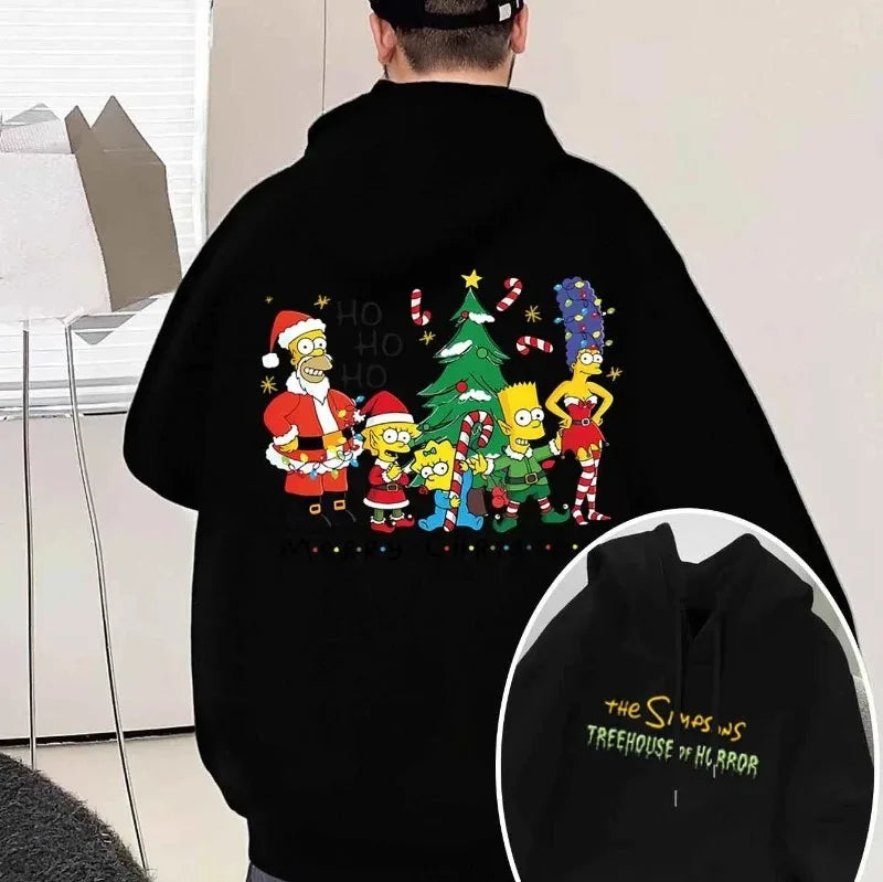 Simpsons Fleece Hoodie - Merry Christmas (ONLINE ORDER ONLY)
