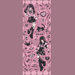 Ins Sweet Cool Sisters Girl Stickers Diary Scrapbooking DIY Album Decoration Sticker Aesthetic Personalized Kawaii Stationery (Online Order Only)