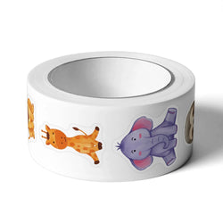 100-500pcs Animals Cartoon Reward Label Sealing Thank You Sticker Stationery DIY Decoration Scrapbooking School Supplies (Online Order Only)