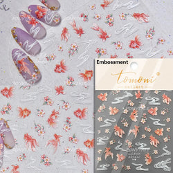 Deep Sea Animal Fish Shoal of Fish Whale Coral Dolphin Summer Beach Cute Jellyfish Bubble Bathyal Fauna Nail Art Stickers Decals (ONLINE ORDER ONLY)