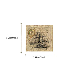 10/30/50PCS Vintage Planet World Map Sticker Graffiti PVC Waterproof Toys Suitcase Scrapbook Fridge Guitar Cup Phone Decals Gift (ONLINE ORDER ONLY)