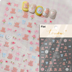 Cookies Chocolate Love Heart Flower Bowknot Rabbit Bunny Lace Bear Star Bouquet Rabbit Adhesive Nail Art Sticker Manicure Decal (ONLINE ORDER ONLY)