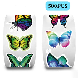 100-500pcs Butterfly Cartoon Graffiti Stickers DIY Phone Guitar Laptop Notebook Suitcase Waterproof Sticker Kids Toy (ONLINE ORDER ONLY)