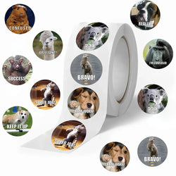 500PCS/Roll Cartoon Animals Stickers For Teachers Parents DIY Craft For Kids Reward School Classroom Cartoon Cute Stickers (ONLINE ORDER ONLY)