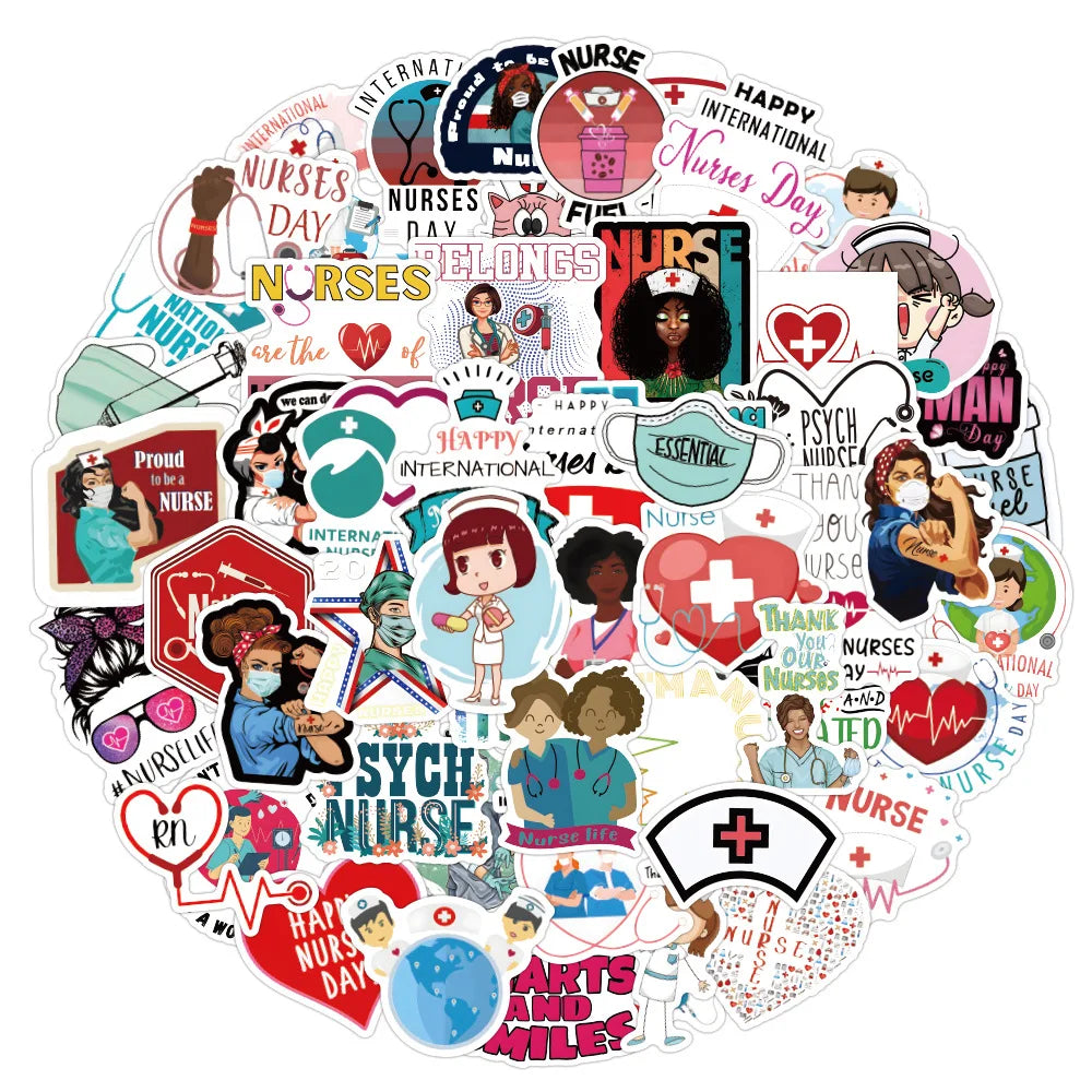 10/50/100Pcs/set Doctor Nurse TV Show Scrapbooking Stickers Decal for For Guitar Laptop Luggage Car Fridge Graffiti Sticker (ONLINE ORDER ONLY)