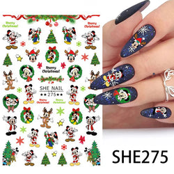 1PCS Disney Mickey Series Nail Stickers Cute 3D Minnie Nail Decorations Valentine's Day Christmas Self-Adhesive Nail Supplies *& (ONLINE ORDER ONLY)