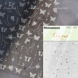 Cute Jelly Bowknot Butterfly Chic Animals Ribbon Tie Shine 3D Fantasy Nail Art Decorations Stickers DIY Dreamy Manicure Decals (Online Order Only)