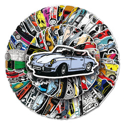10/30/50/112pcs JDM Racing Car Stickers Waterproof Decals Laptop Skateboard Motorcycle Car Phone Luggage Cool Sticker Kids Toys (Online Order Only)