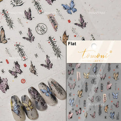 Cute Jelly Bowknot Butterfly Chic Animals Ribbon Tie Shine 3D Fantasy Nail Art Decorations Stickers DIY Dreamy Manicure Decals (Online Order Only)