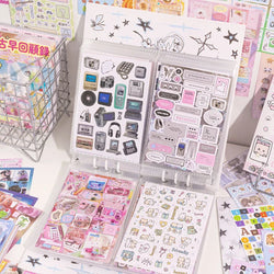 50Pcs Y2K Cute Cut Film Sticker Book for Phone Camera Luggage Journal  DIY Collage Sticker Kawaii Decoration Sticker Gift (ONLINE ORDER ONLY)