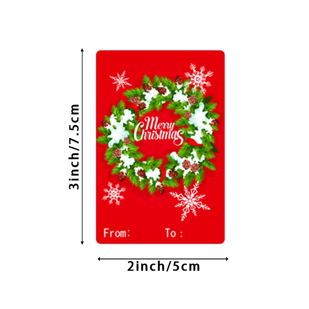 50-250Pcs Christmas Snowman Adhesive Labels Stickers Decoration Paper Scrapbooking Seal Thank You Sticker Stationery Supplies (ONLINE ORDER ONLY)