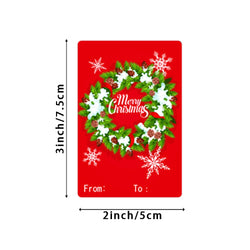 50-250Pcs Christmas Snowman Adhesive Labels Stickers Decoration Paper Scrapbooking Seal Thank You Sticker Stationery Supplies (ONLINE ORDER ONLY)