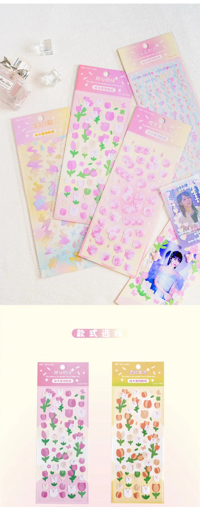 Lovely Sweet House Series Stickers Bubble Love Chain Scrapbooking Decorative Diary Album Stick Label Kawaii Korean Stationery (ONLINE ORDER ONLY)