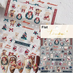 Cookies Chocolate Love Heart Flower Bowknot Rabbit Bunny Lace Bear Star Bouquet Rabbit Adhesive Nail Art Sticker Manicure Decal (ONLINE ORDER ONLY)