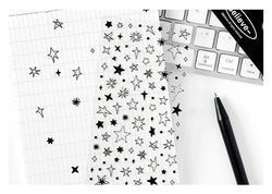 1Pc New Cute Star Resin Stickers Idol Card Deco Scrapbook DIY Material Girls Nails Decoration Stationery Stickers (ONLINE ORDER ONLY)