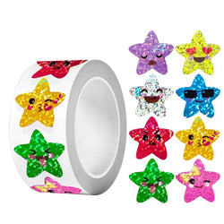 50-500pcs Cartoon Stars Cute Sticker Children Reward Encouragement Sticker Birthday Party Gift Packaging Sealing Decor Lables (ONLINE ORDER ONLY)