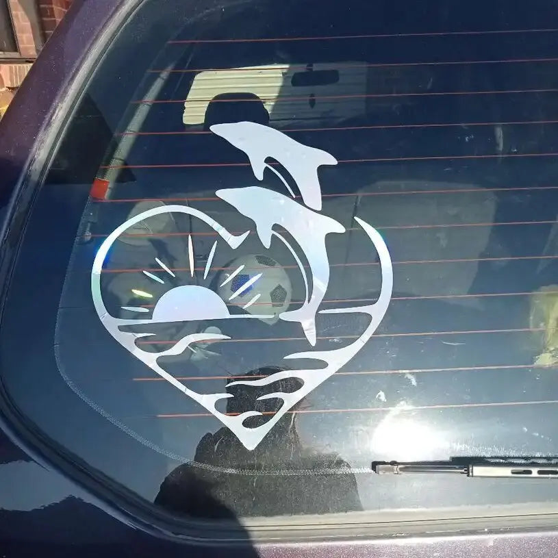 CUTE Dolphin Stickers Make Your Car Look Fun and Lovable,for  Cars, Trucks, Walls, Laptops, Windows, Motorcycles, Bumpers (ONLINE ORDER ONLY)