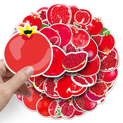 10/50Pcs Autumn Pomegranate Stickers Decoration Adhesive Sticker DIY Laptop Phone Decal Accessories Stickers (ONLINE ORDER ONLY)