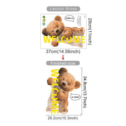 Cartoon Teddy Bear Wall Stickers Kids Room Decor Decals (ONLINE ORDER ONLY)
