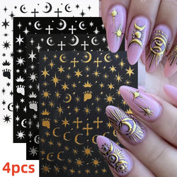 5/8Pcs 3D Hawaiian Flowers Nail Art Stickers Summer Decors with Tropical Leaves Slider Vibrant Pink & White Flowers for Parties* (ONLINE ORDER ONLY)