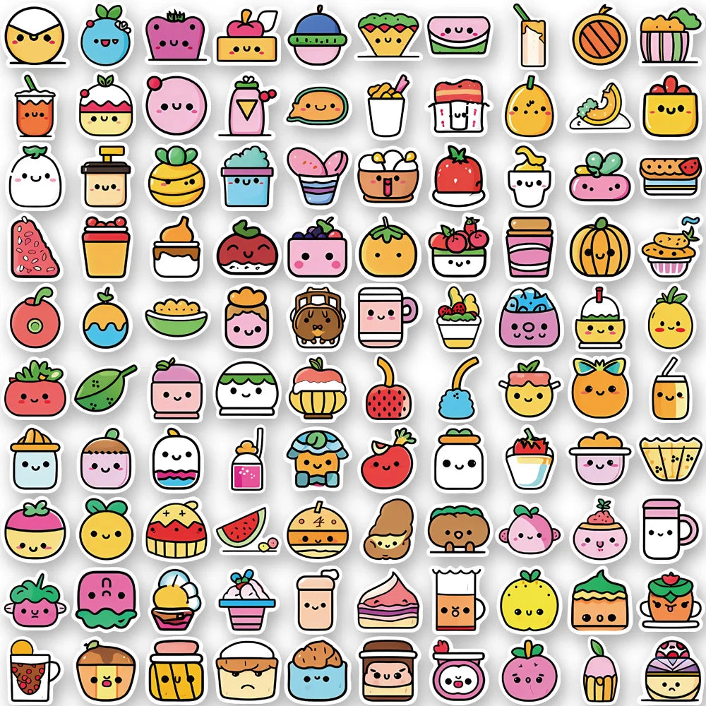Candy Ice Cream Food Cartoon Sticker Packs (ONLINE ORDER ONLY)
