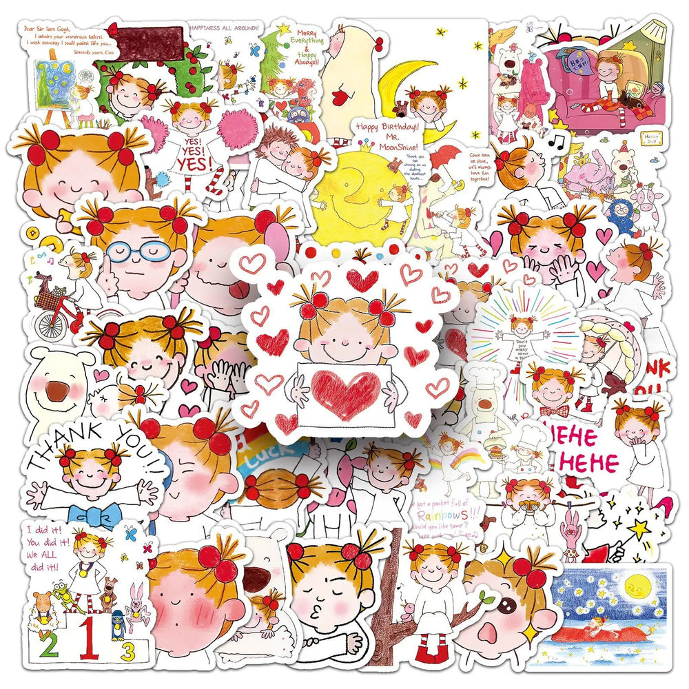 COCO Girl Stickers Cute Cartoon Decals for Fridge, Laptop, Car, Bike, Kids Toy (ONLINE ORDER ONLY)