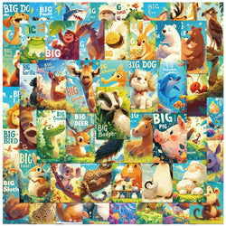 50pcs Cute Cartoon Animals Stickers Kids Students Reward Decals Laptop Water Bottle Luggage Phone Diary DIY Waterproof Graffiti (ONLINE ORDER ONLY)
