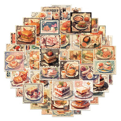 Cute Food Cartoon Stickers Decal Pack for Laptop, Motorcycle, Luggage, Snowboard, Fridge (ONLINE ORDER ONLY)
