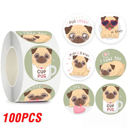 100-500pcs Cartoon Animal Label Thank You Stickers Sealing Label For Business Handmade Baking Cake Party Gift Decoration Sticker (ONLINE ORDER ONLY)