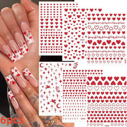 5/8Pcs 3D Hawaiian Flowers Nail Art Stickers Summer Decors with Tropical Leaves Slider Vibrant Pink & White Flowers for Parties* (ONLINE ORDER ONLY)