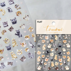 Lovely Dog Cat Animal Bunny 3D Soft Embossed Relief Self Adhesive Nail Art Stickers Cute Pretty Puppy Kitty Star Manicure Decals (ONLINE ORDER ONLY)