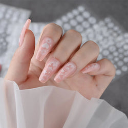 6Pcs 5D Heart Nail Stickers Self-Adhesive Frosted Design DIY Manicure Decors for Women Frosted Nail Decals %Valentine's Day #NK* (ONLINE ORDER ONLY)