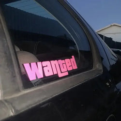 "Wanted"Stickers,funny and cool stickers For Cars, Trucks, Walls, Laptops, Windows, Motorcycles, Bumpers Or Crafts (ONLINE ORDER ONLY)