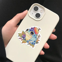 10/30/50PCS Cute Frog PVC Sticky Sticker Aesthetic DIY Korean Stationery Decoration Scrapbooking School Supplies for Kids (ONLINE ORDER ONLY)