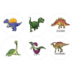 100-500 Pcs Round Cartoon Dinosaur Adhesive Diy Seal Stickers Album Label Decor Stationery Teachers Reward Children with Gifts (ONLINE ORDER ONLY)