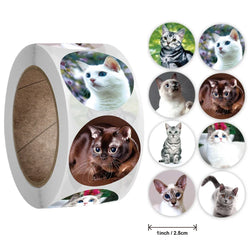 500pcs/roll Cute and Funny Cat and Dog Stickers (ONLINE ORDER ONLY)