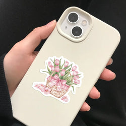 50pcs Pink Aesthetics Stickers Vinyl Decals DIY Skateboard Phone Laptop Car Luggage Bike Cool Waterproof Sticker (ONLINE ORDER ONLY)