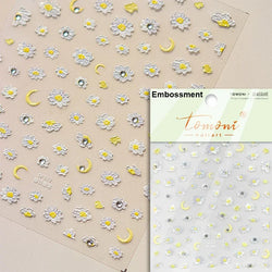 Dreamy Moon Star Cloud Butterfly Starrylight Rhinestone 5D Soft Embossed Relief Nail Art Sticker 3D Decal Decoration Manicure (ONLINE ORDER ONLY)